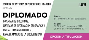 Diplomado "Inventarios Biológicos, sistemas de información geográfica y estrategias ambientales para el manejo de la biodiversidad"