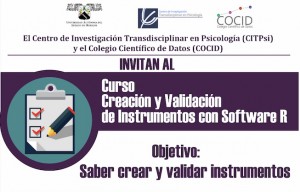 Curso: CREACIÓN Y VALIDACIÓN DE INSTRUMENTOS CON SOFTWARE R