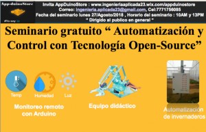 Seminario gratuito "Automatización y Control con Tecnología Open-Source".