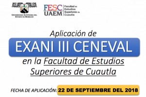 Aplicación de EXANI III CENEVAL