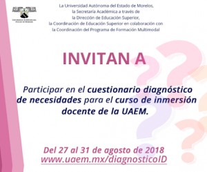 Cuestionario diagnóstico de necesidades para el curso de inmersión docente de la UAEM