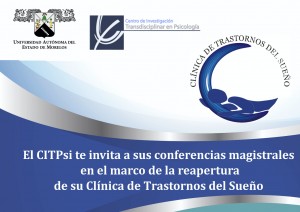 Conferencias Magistrales de la Clínica del Transtorno del Sueño