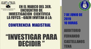 Conferencia Magistral | Investigar para Decidir
