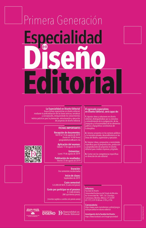 Especialidad en Diseño Editorial Universidad Autónoma del Estado de Morelos