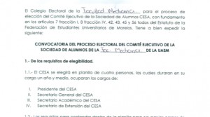 Convocatoria CESA Facultad de Medicina UAEM