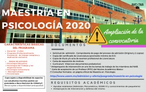 Maestría en Psicología 2020