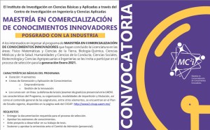 Maestría en Comercialización de Conocimientos Innovadores - Enero 2021