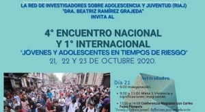 4º Encuentro nacional y 1º internacional "jóvenes y adolescentes en tiempo de riesgo"