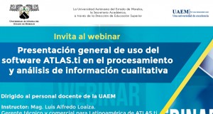 Webinar: “Presentación general de uso del software ATLAS.ti en el procesamiento y análisis de información cualitativa”