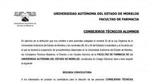 Fórmulas Para La Elección De Consejeros Técnicos Alumnos – Facultad de Farmacia 2021