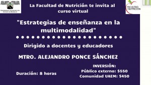 Curso Virtual: "Estrategias de enseñanza en la multimodalidad"
