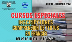 Cursos especiales "Inscripciones compresión de textos en francés"