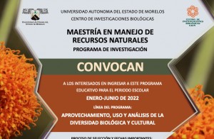 Maestría en Manejo de Recursos Naturales Enero-Junio 2022