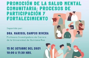 Conferencia: Promoción de la Salud Mental Comunitaria: "Procesos de Participación y Fortalecimiento"