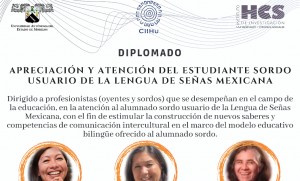 Diplomado: Apreciación y atención del estudiante sordo usuario de la lengua de señas mexicana