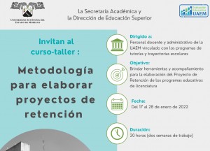 Curso-taller: “Metodología para elaborar proyectos de retención”
