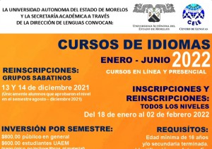 Cursos de idiomas enero - junio 2022
