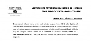 Convocatoria a Consejero Técnico Alumno 2022 - Facultad de Ciencias Agropecuarias