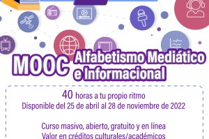 MOOC Alfabetismo Mediático e Informacional, en alianza con UNESCO (3a edición)