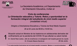 Ciclo de conferencias junio 2022 para Orientadores Educativos y Tutores de Nivel medio superior