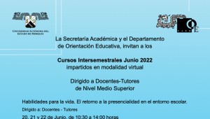 Cursos intersemestrales junio 2022 para Tutores de Nivel Medio Superior