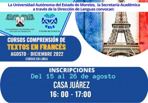 Cursos de Comprensión de Textos en Francés | Agosto - Diciembre 2022