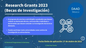DAAD - Convocatoria de becas de investigación