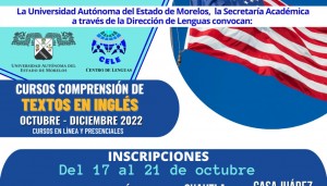 Cursos Comprensión de Textos en Inglés | Octubre-Diciembre 2022
