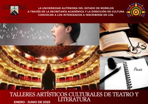 Talleres Artísticos Culturales de Teatro y Literatura | Enero - Junio 2023