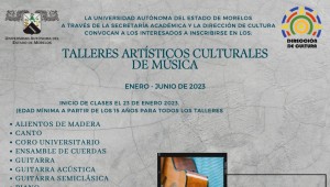 Talleres Artísticos Culturales de Música | Enero - Junio 2023