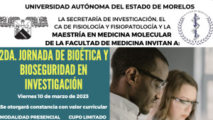 2da. Jornada de Bioética y bioseguridad en Investigación marzo 2023 | Facultad de Medicina