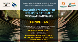 Maestría en Manejo de Recursos Naturales Agosto-Diciembre 2023
