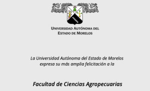 Felicitación a la Facultad de Ciencias Agropecuarias