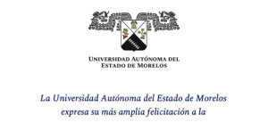 Felicitación Rectoría | Escuela de Estudios Superiores de Jonacatepec, Subsede Axochiapan