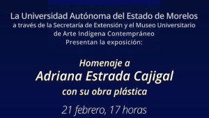 Homenaje a Adriana Estrada Cajigal con su obra plástica