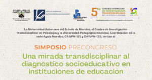 Simposio Precongreso Una mirada transdisciplinar al diagnóstico socioeducativo en instituciones de educación
