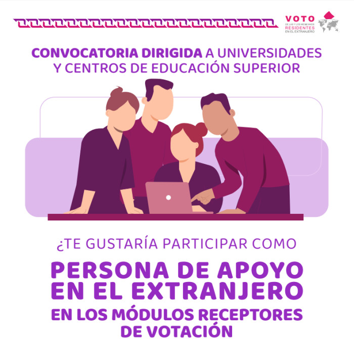 INE | Convocatoria Personas de Apoyo en el Extranjero