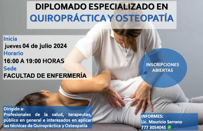 Diplomado Especializado en Quiropráctica y Osteopatía