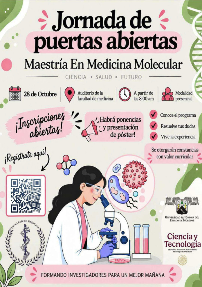 Jornada de puertas abiertas Maestría En Medicina Molecular