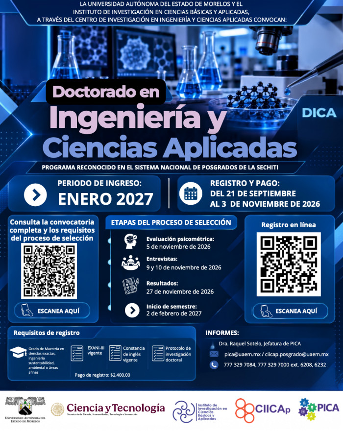 Doctorado en Ingeniería y Ingeniería y Ciencias Aplicadas | Convocatoria 2026