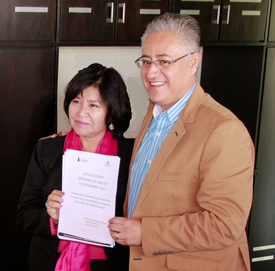 Dona cabildo de Jiutepec predio a la UAEM para nuevo claustro
