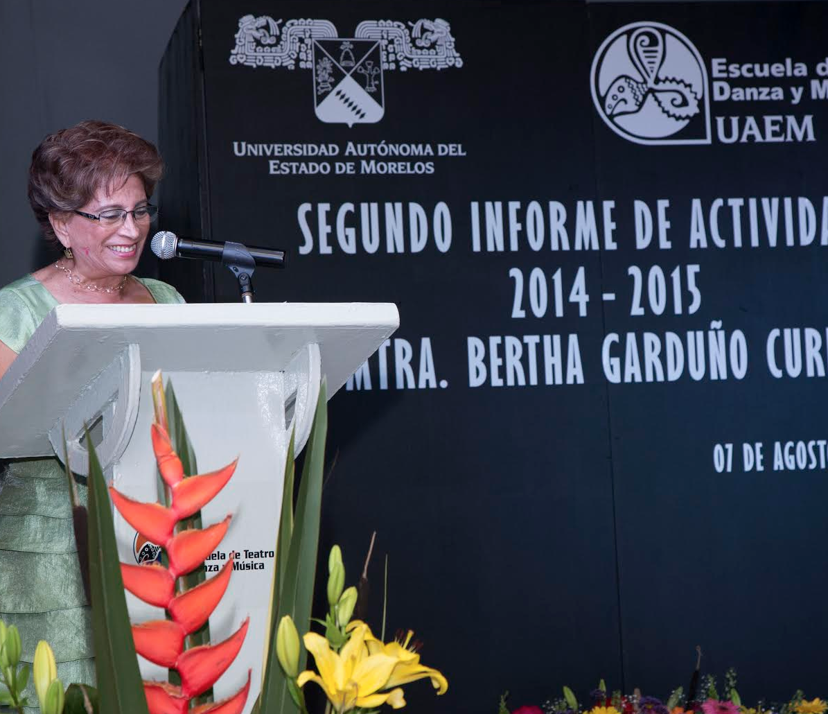 Presenta 2º Informe directora de Escuela de Teatro, Danza y Música.