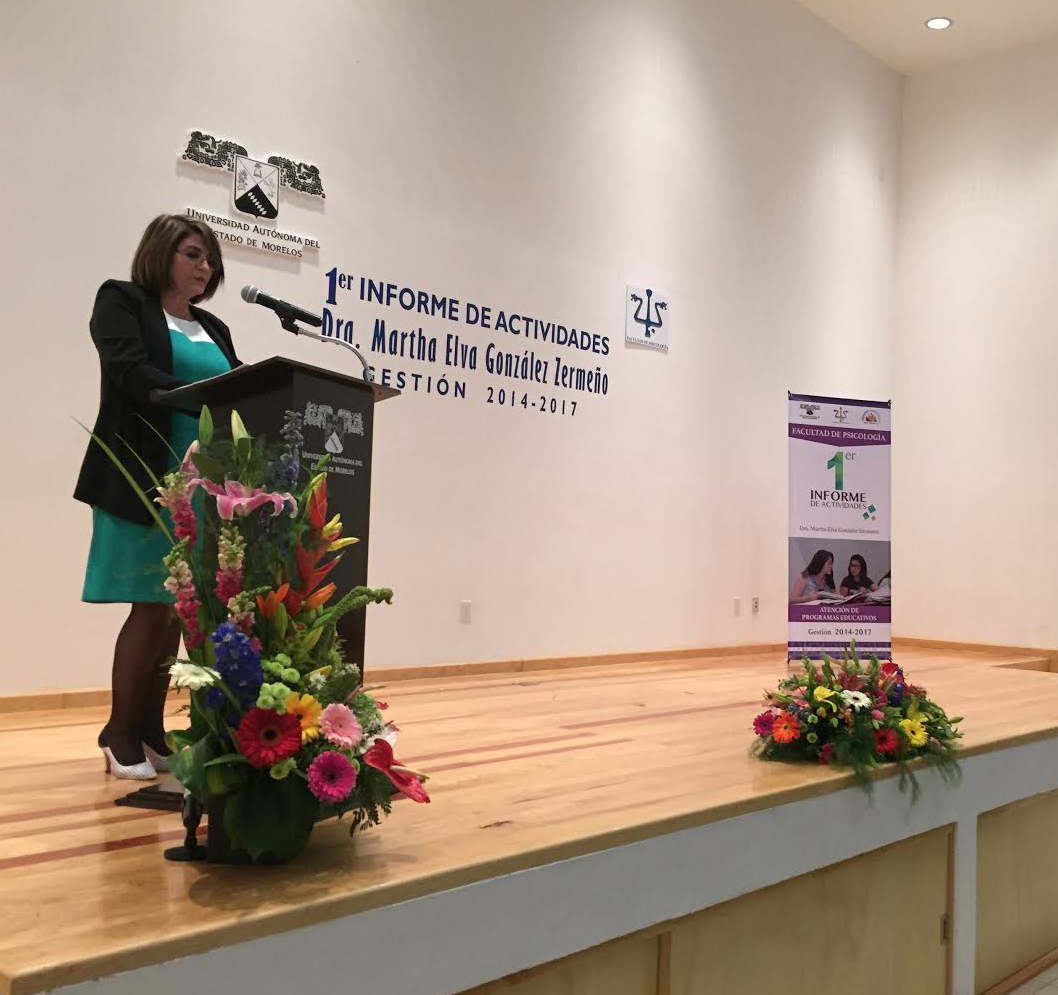 Directora de la Facultad de Psicología rinde su primer informe