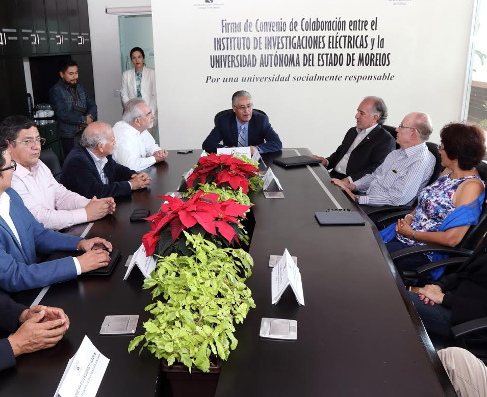 Firman convenio general de colaboración UAEM y el Instituto de Investigaciones Eléctricas