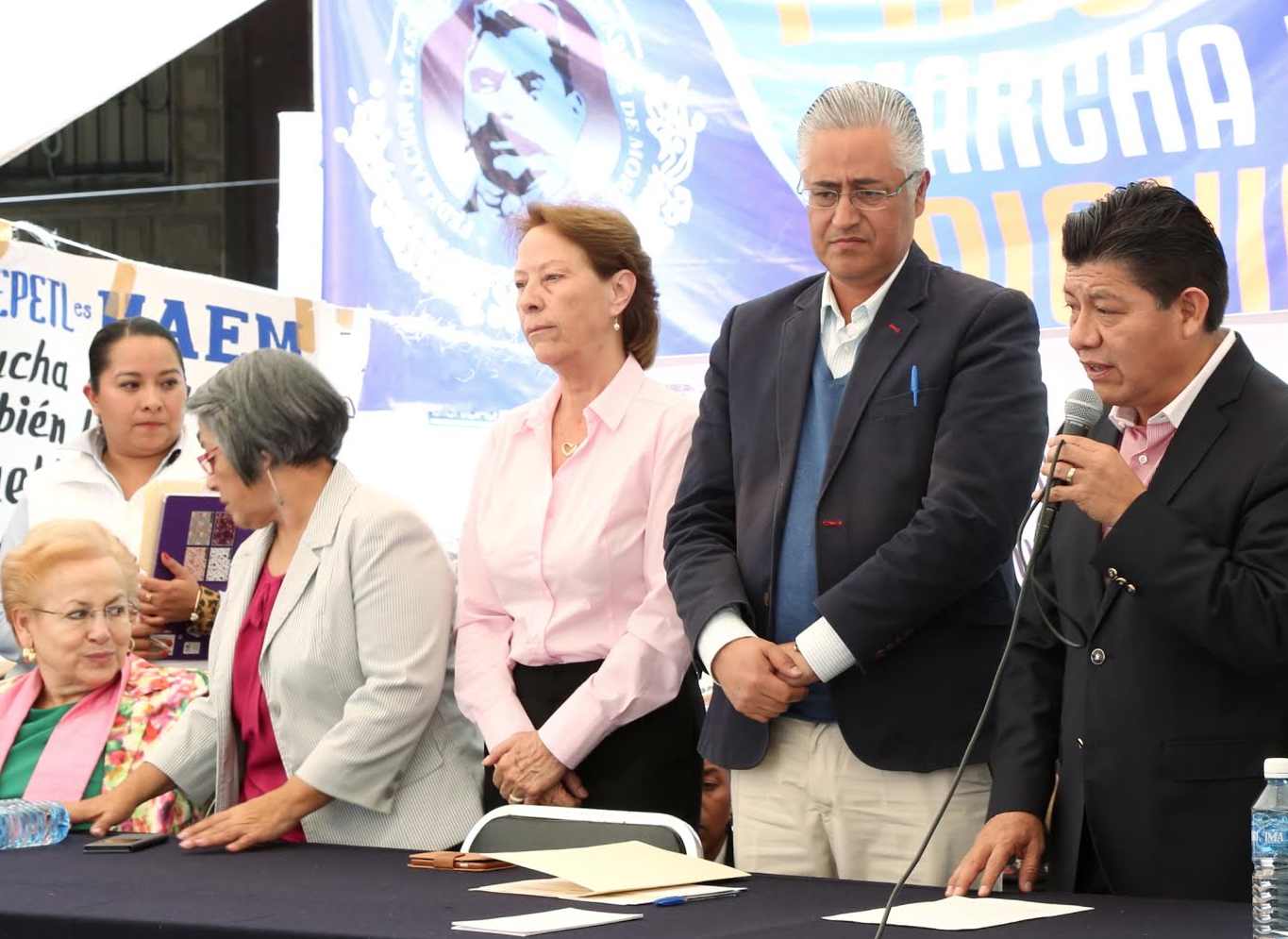 Propicia UAEM diálogo inédito en el Plantón de la Dignidad