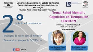 2º Ciclo de Videoconferencias: Estrategias de acción para el Bienestar Psicosocial en tiempos de COVID-19