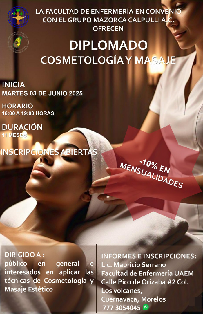 Diplomado de Cosmetología y Masaje
