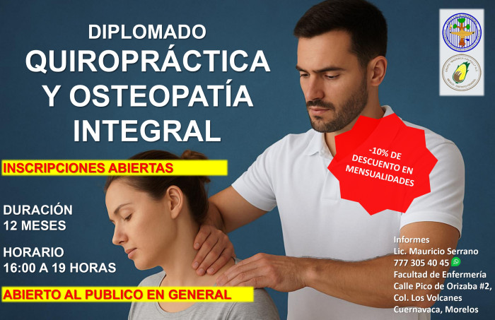 DIPLOMADO QUIROPRÁCTICA Y OSTEOPATÍA INTEGRAL 2025