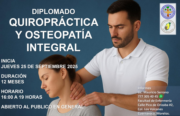 DIPLOMADO: QUIROPRÁCTICA Y OSTEOPATÍA INTEGRAL