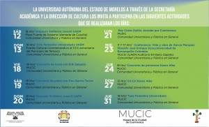 Cartelera de las actividades de la D.C